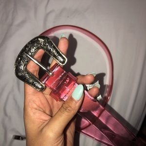 🌸 PINK TRANSPARENT BELT 💕